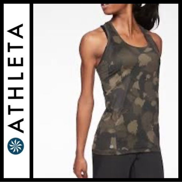 NWOT Athleta Limitless Keyhole Camo Tank - Picture 3 of 7